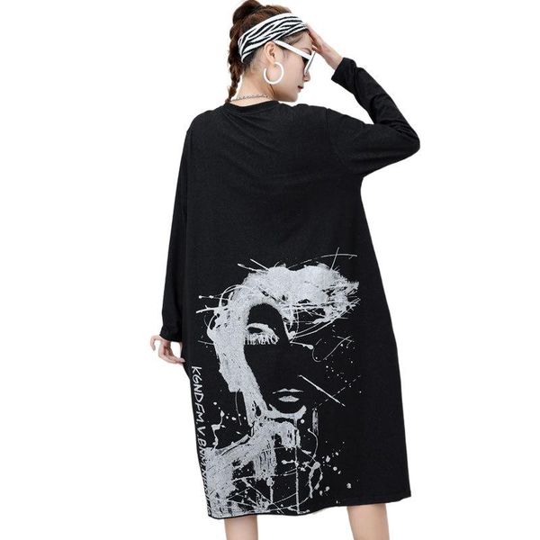 casual dresses fairynatural korean fashion autumn spring clothes female black print women long sleeve dress oversized vestidos o neck, Black;gray
casual dresses fairynatural korean fashion autumn spring clothes female black print women long sleeve dress oversized vestidos o neck, Black;gray