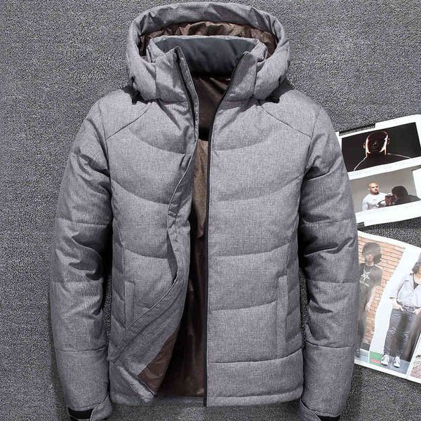 white duck down jackets mens warm winter coat thick hooded men parka jaqueta masculina jk-677, Black
white duck down jackets mens warm winter coat thick hooded men parka jaqueta masculina jk-677, Black