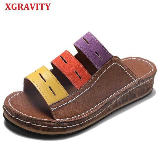xgravity elegant summer open toe wedge shoes fashion mix colored colorful women wedges slides female plus size footwear b090 210429, Black
xgravity elegant summer open toe wedge shoes fashion mix colored colorful women wedges slides female plus size footwear b090 210429, Black