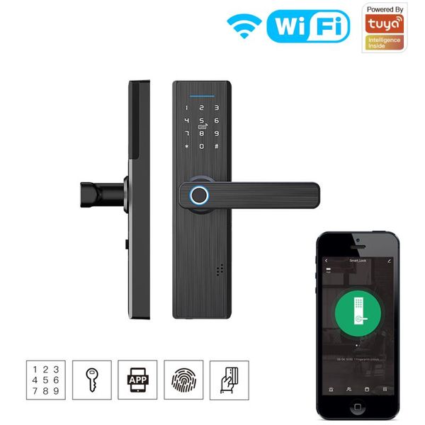 smart home control wifi biometric fingerprint door lock electronic password rfid card digital tuya app
smart home control wifi biometric fingerprint door lock electronic password rfid card digital tuya app