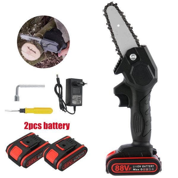 1080w 4 inch mini electric chain saw wood cutter 88v chainsaw woodworking pruning garden power tool rechargeable with battery
1080w 4 inch mini electric chain saw wood cutter 88v chainsaw woodworking pruning garden power tool rechargeable with battery