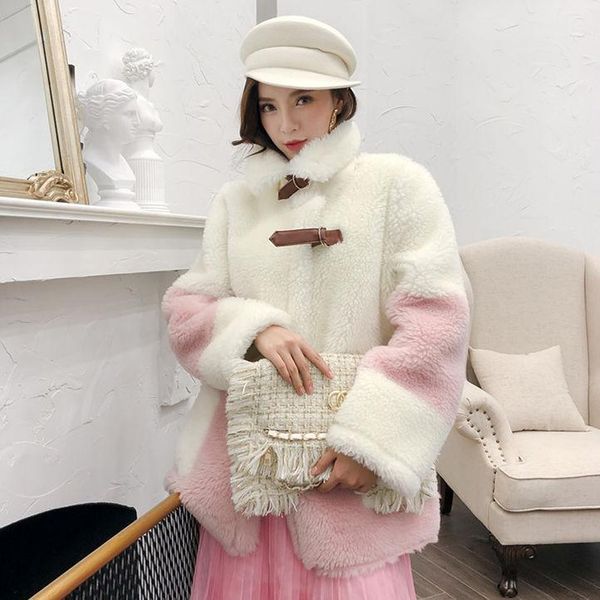 women's wool & blends 2021 women faux fur coat ladies casual coats lambswool autumn warm winter thick plush overcoat pocket padded outw, Black
women's wool & blends 2021 women faux fur coat ladies casual coats lambswool autumn warm winter thick plush overcoat pocket padded outw, Black