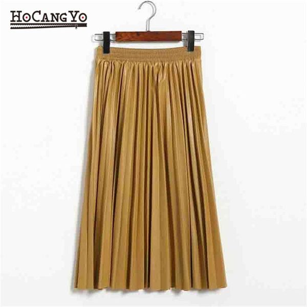 skirts hcyo 2021 faux leather skirt women autumn winter elegant midi long high waist pleated pu female faldas largas, Black
skirts hcyo 2021 faux leather skirt women autumn winter elegant midi long high waist pleated pu female faldas largas, Black