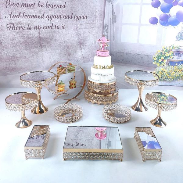 dishes & plates 12pcs gold metal cake stand set crystal mirror cupcake tray home decoration dessert table decorating tools party wedding dis
dishes & plates 12pcs gold metal cake stand set crystal mirror cupcake tray home decoration dessert table decorating tools party wedding dis