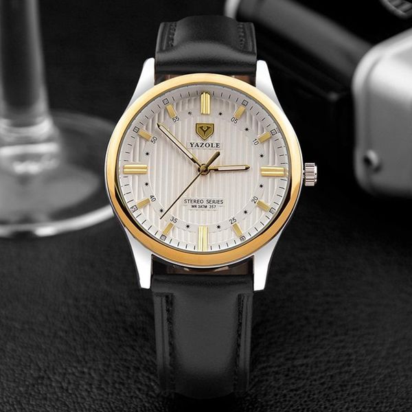 wristwatches yazole luxury casual business men watch leather strap premium quartz movement practical luminous hands life waterproof 357, Slivery;brown
wristwatches yazole luxury casual business men watch leather strap premium quartz movement practical luminous hands life waterproof 357, Slivery;brown