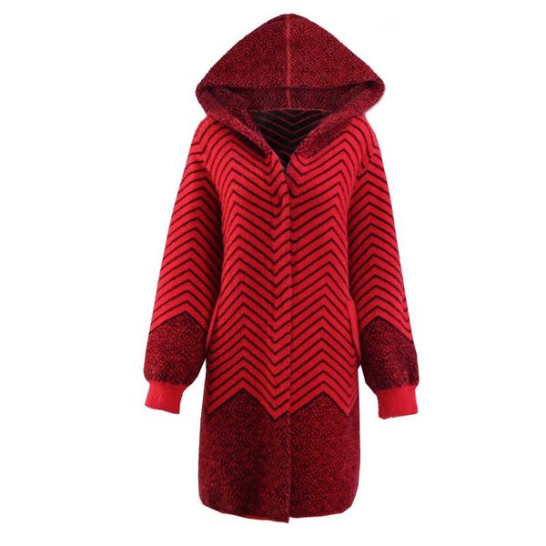 women's wool & blends hanzangl mother middle-aged clothing 2021 winter imitation mink cashmere coat hooded striped warm long overcoat p, Black
women's wool & blends hanzangl mother middle-aged clothing 2021 winter imitation mink cashmere coat hooded striped warm long overcoat p, Black