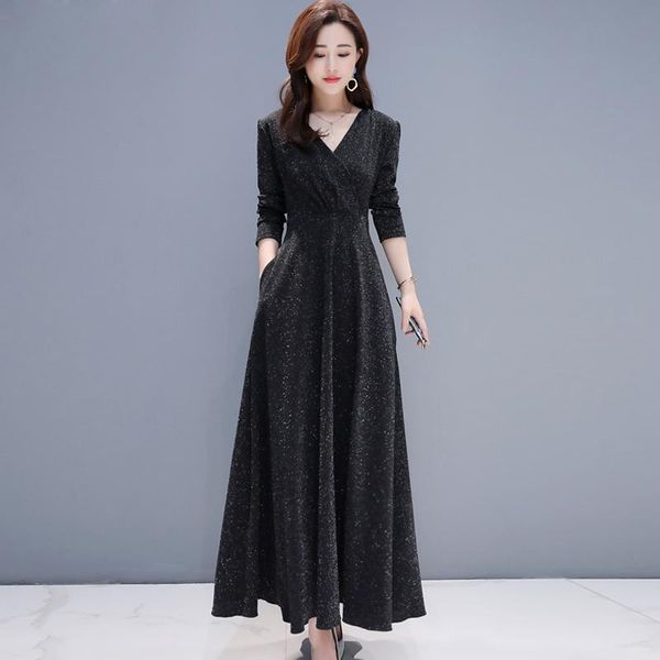 casual dresses kmetram vintage party maxi dress women spring autumn black elegant 2021 ladies long sleeve vestidos my, Black;gray
casual dresses kmetram vintage party maxi dress women spring autumn black elegant 2021 ladies long sleeve vestidos my, Black;gray