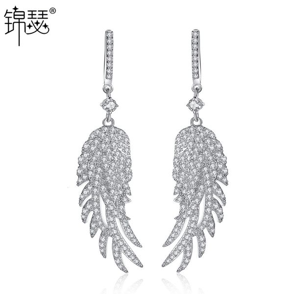 jewelry charm stud feather zircon earrings fashion simple korean long female pendant ear buckle, Golden
jewelry charm stud feather zircon earrings fashion simple korean long female pendant ear buckle, Golden