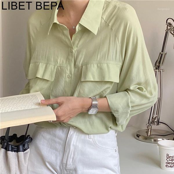 spring summer women's blouses soild elegant vintage office lady oversize fashionable pockets wild shirts bl9098 &, White
spring summer women's blouses soild elegant vintage office lady oversize fashionable pockets wild shirts bl9098 &, White