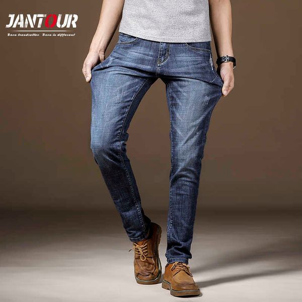 spring summer men's cotton jeans men stretch casual skinny denim jean soft vintage blue streetwear brand pant trousers 210622
spring summer men's cotton jeans men stretch casual skinny denim jean soft vintage blue streetwear brand pant trousers 210622