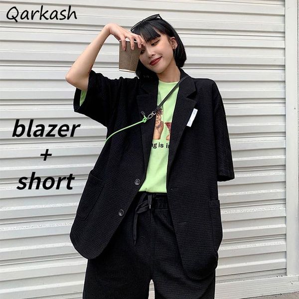 women's tracksuits sets women solid chic leisure short soft high street simple loose blazer feminine harajuku fashion summer ins two pi, Gray
women's tracksuits sets women solid chic leisure short soft high street simple loose blazer feminine harajuku fashion summer ins two pi, Gray