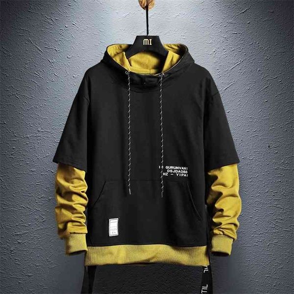 hoodie sweatshirt mens hip hop pullover hoodies streetwear casual fashion clothes colorblock hoodie cotton 210813, Black
hoodie sweatshirt mens hip hop pullover hoodies streetwear casual fashion clothes colorblock hoodie cotton 210813, Black