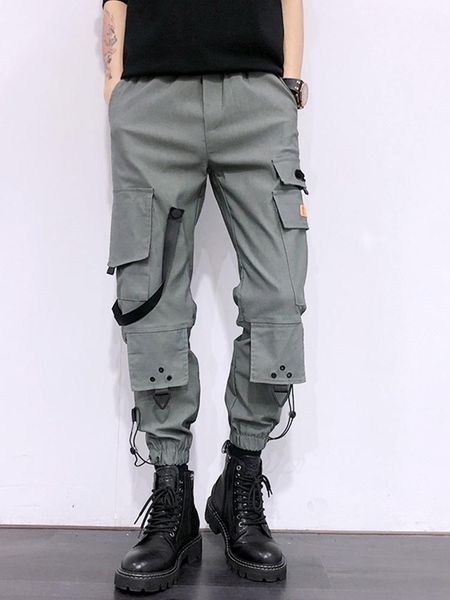 men's pants spring trendy overalls male korean loose trousers multi-pocket functional casual handsome harem, Black
men's pants spring trendy overalls male korean loose trousers multi-pocket functional casual handsome harem, Black
