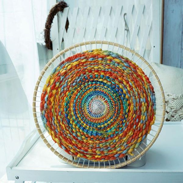 round wooden loom diy handmade weaving knitting machine handmade tapestry home wall hanging decoration knitting tool #, Black
round wooden loom diy handmade weaving knitting machine handmade tapestry home wall hanging decoration knitting tool #, Black