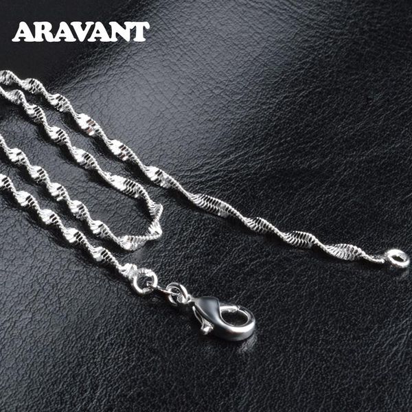 chains 925 silver 2mm twisted water wave chain link necklaces for women girls jewelry
chains 925 silver 2mm twisted water wave chain link necklaces for women girls jewelry