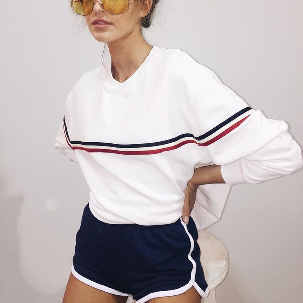 2021 new fashion white stripe hoodie women autumn cotton long sleeve o neck pullover loose casual chic sweatshirts female fqqm, Black
2021 new fashion white stripe hoodie women autumn cotton long sleeve o neck pullover loose casual chic sweatshirts female fqqm, Black