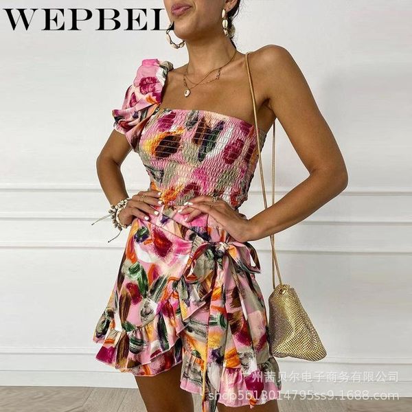 ethnic clothing wepbel women elegant floral print ruched ruffles dress ladies casual one shoulder halter lace up irregular mini, Red
ethnic clothing wepbel women elegant floral print ruched ruffles dress ladies casual one shoulder halter lace up irregular mini, Red