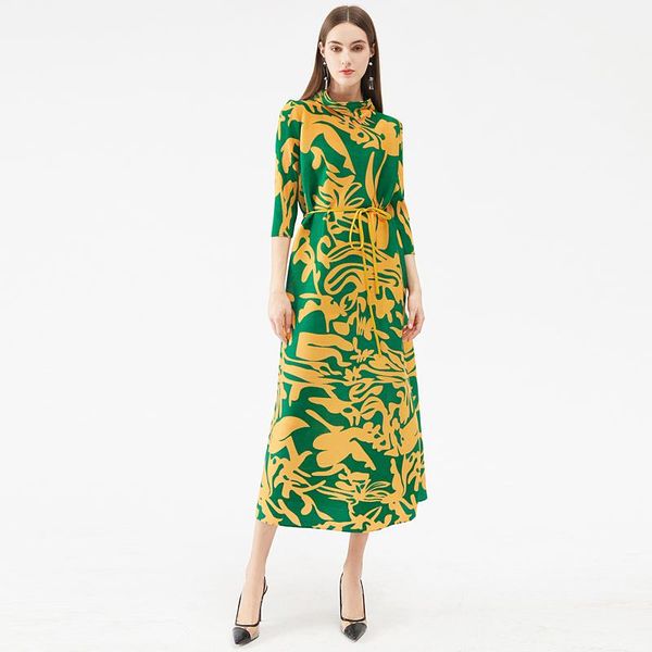 casual dresses 2021 spring/summer miyake pleated dress turtleneck plus size long women vintage aesthetic designer clothes, Black;gray
casual dresses 2021 spring/summer miyake pleated dress turtleneck plus size long women vintage aesthetic designer clothes, Black;gray