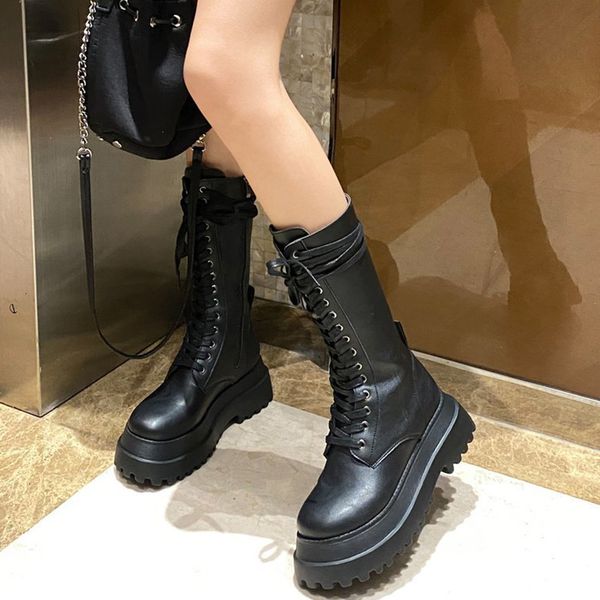 2021 new autumn chunky women fashion lace up pu leather mid calf boots woman black goth punk shoes 6i7k
2021 new autumn chunky women fashion lace up pu leather mid calf boots woman black goth punk shoes 6i7k