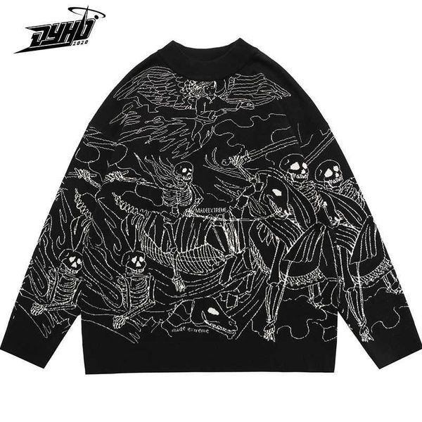 vintage knitted sweater harajuku ukiyo-e style skull graffiti pullover autumn streetwear sweater men women cotton knitwear 210929, White;black
vintage knitted sweater harajuku ukiyo-e style skull graffiti pullover autumn streetwear sweater men women cotton knitwear 210929, White;black