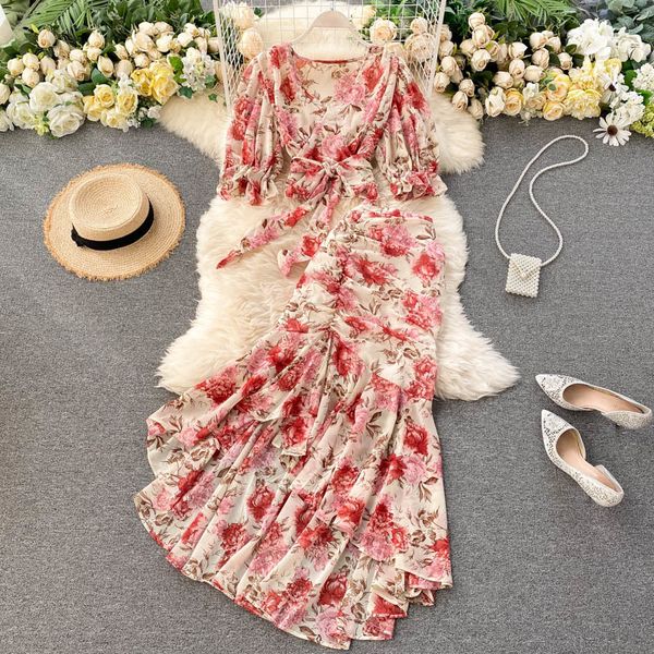 2021 women chiffon 2 piece sets summer v neck bandage shirt blouse irregular skirts outfit ladies boho floral print suits bg0s, Black
2021 women chiffon 2 piece sets summer v neck bandage shirt blouse irregular skirts outfit ladies boho floral print suits bg0s, Black