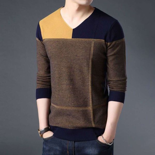 20212020 spring and autumn new knitwear men's fashion leisure korean pullover v-neck sweater, White;black
20212020 spring and autumn new knitwear men's fashion leisure korean pullover v-neck sweater, White;black