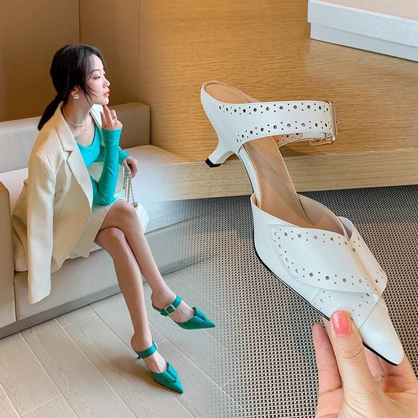 slippers 2021 summer women's shoes high-quality cowhide fabric 5 cm stiletto high heels fashion sandals and 33-40, Black
slippers 2021 summer women's shoes high-quality cowhide fabric 5 cm stiletto high heels fashion sandals and 33-40, Black