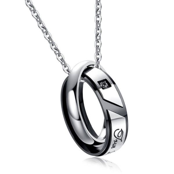 chains his & hers matching set titanium stainless steel couple pendant necklace korean love style valentine's day gift, Silver
chains his & hers matching set titanium stainless steel couple pendant necklace korean love style valentine's day gift, Silver