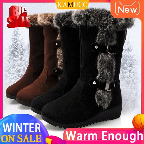 boots winter women casual warm fur mid-calf shoes slip-on round toe wedges snow muje plus size 42, Black
boots winter women casual warm fur mid-calf shoes slip-on round toe wedges snow muje plus size 42, Black