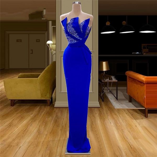 2021 new royal blue strapless long mermaid evening party 2021handmade beaded formal women turkish celebrity prom pageant gowns 8bf6, Black;red
2021 new royal blue strapless long mermaid evening party 2021handmade beaded formal women turkish celebrity prom pageant gowns 8bf6, Black;red