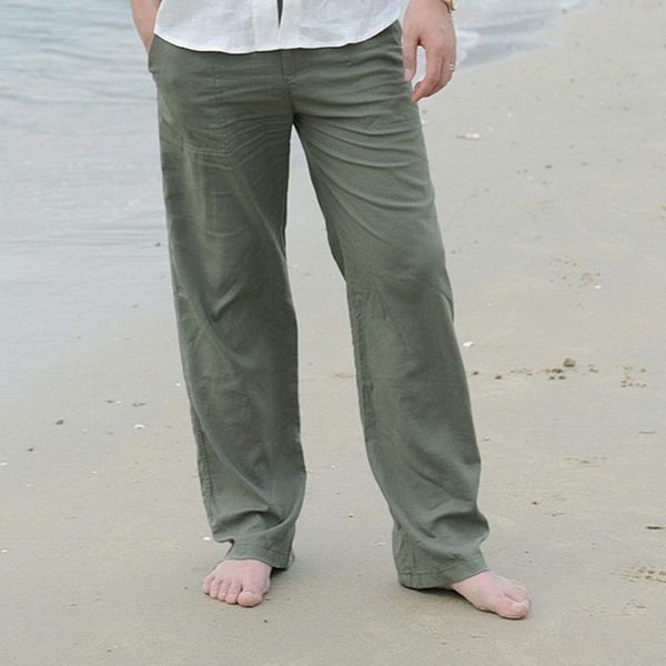 men's pants cotton line straight men elastic waist solid autumn spring trousers beach breathable joggers sweatpants jogging homme, Black
men's pants cotton line straight men elastic waist solid autumn spring trousers beach breathable joggers sweatpants jogging homme, Black