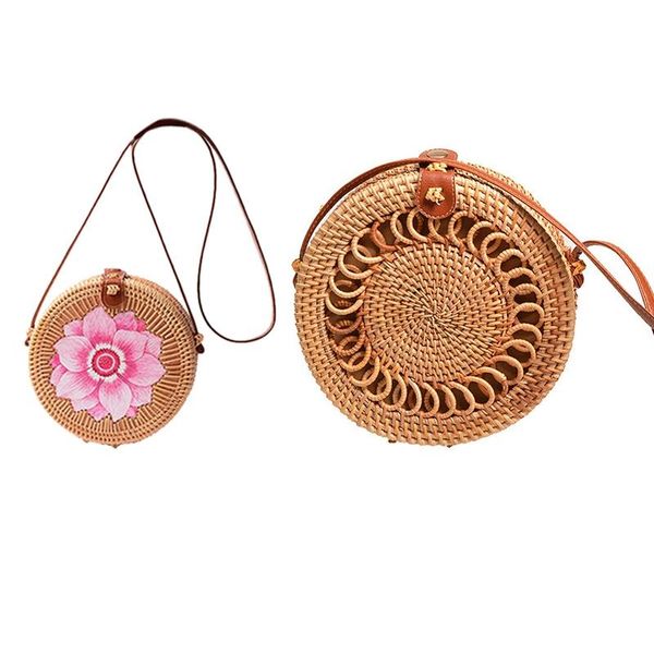 evening bags 2 pcs handmade woven rattan bag women straw bamboo circular beach summer bali bohemian knitting shoulder sh
evening bags 2 pcs handmade woven rattan bag women straw bamboo circular beach summer bali bohemian knitting shoulder sh