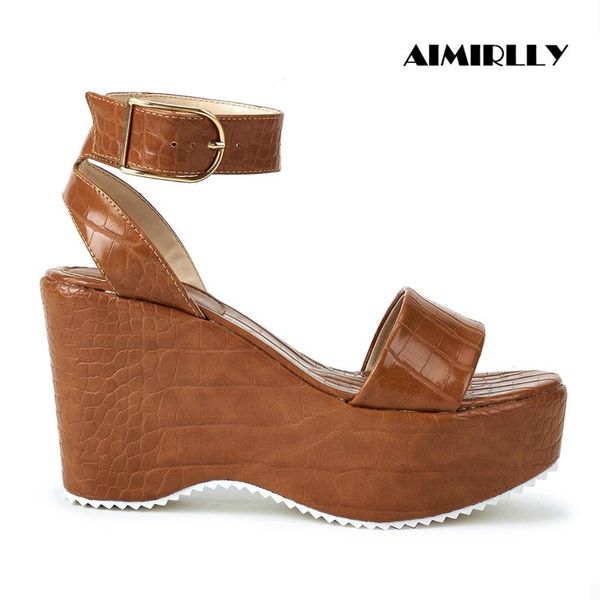 spring summer women's sandals open toe wedge platform high heels shoes buckle strap black brown ladies fashion footwear comfort
spring summer women's sandals open toe wedge platform high heels shoes buckle strap black brown ladies fashion footwear comfort