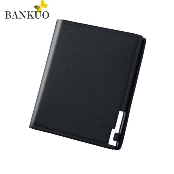 bankuo men's wallet pu leather frosted purses short fashion soft retro dress sewing thread business luxury designer wallets x77, Red;black
bankuo men's wallet pu leather frosted purses short fashion soft retro dress sewing thread business luxury designer wallets x77, Red;black