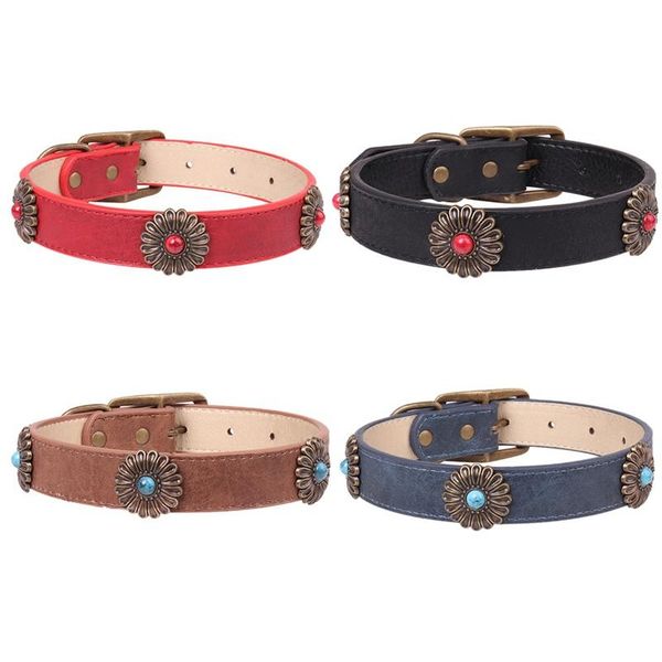 adjustable pet collar daisy dog necklace with bronze flowers collar dog supplies
adjustable pet collar daisy dog necklace with bronze flowers collar dog supplies