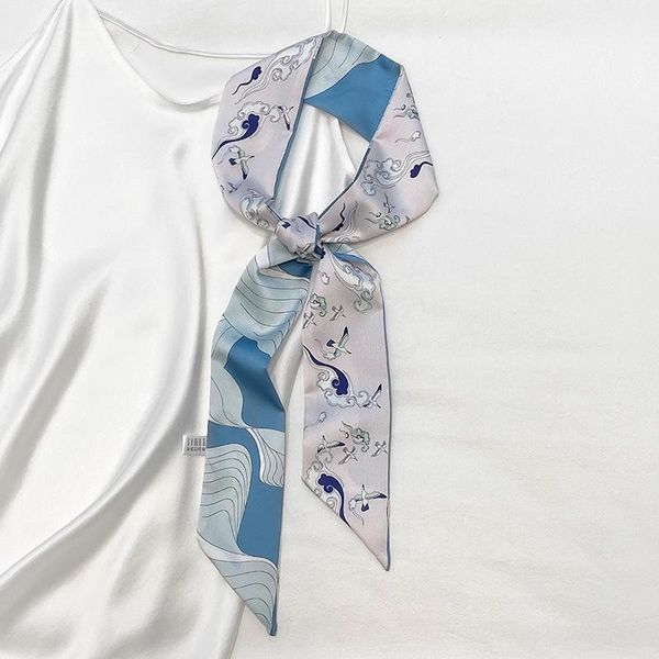 scarves korean style thin long scarf women's spring autumn decorative neckerchief hair band tie bag waistband ribbon women, Blue;gray
scarves korean style thin long scarf women's spring autumn decorative neckerchief hair band tie bag waistband ribbon women, Blue;gray