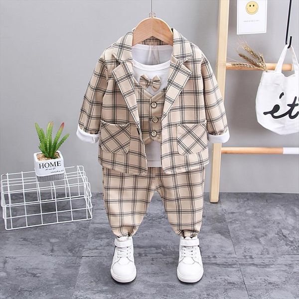 baby boys girls suit t shirt pants 3pcs set children plaid formal clothes toddler suits spring autumn kids cotton clothing, White
baby boys girls suit t shirt pants 3pcs set children plaid formal clothes toddler suits spring autumn kids cotton clothing, White
