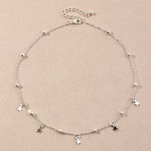 nz1724 fashion accessories versatile small fresh five pointed female sweet star necklace, Silver
nz1724 fashion accessories versatile small fresh five pointed female sweet star necklace, Silver