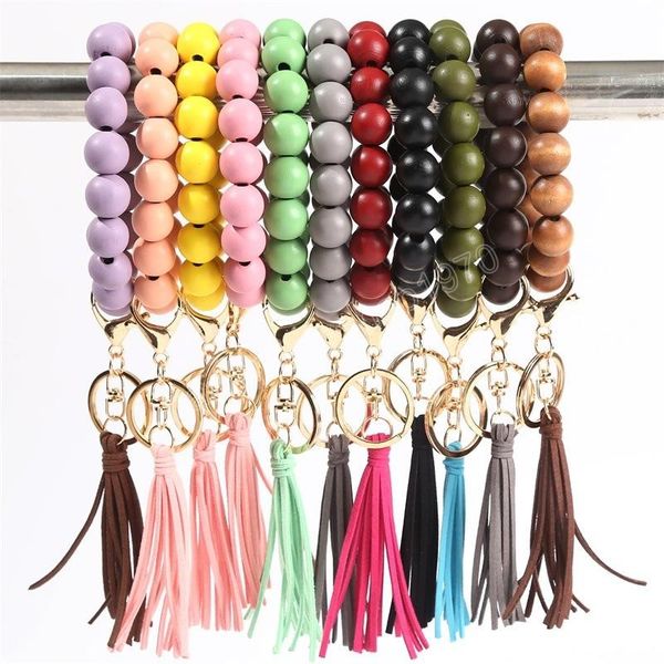 jewelry wood beads bracelet key ring with tassel circle fashion keychain for lady handbag pendant, Red;brown
jewelry wood beads bracelet key ring with tassel circle fashion keychain for lady handbag pendant, Red;brown