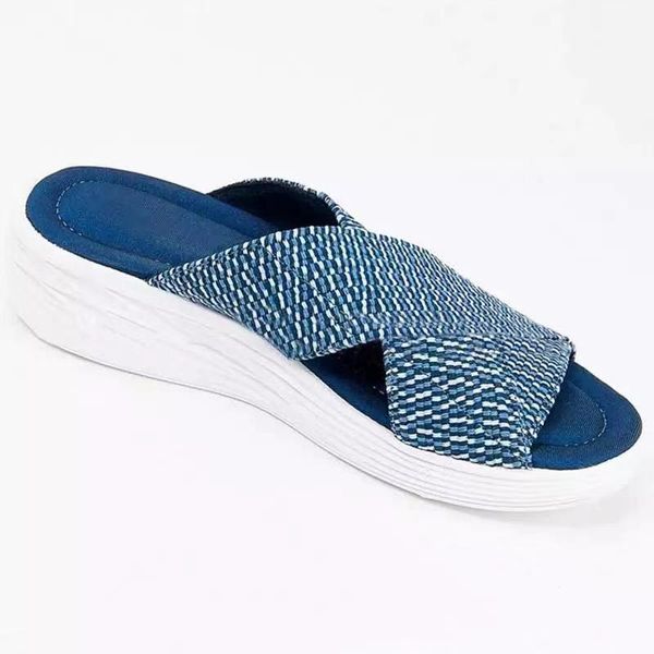 summer women knitting slippers open toe wedges sandals platform lightweight ladies home shoes female slides beach flip flops, Black
summer women knitting slippers open toe wedges sandals platform lightweight ladies home shoes female slides beach flip flops, Black