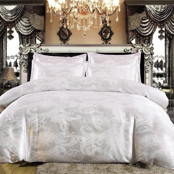 bedding sets luxury jacquard 4pcs set duvet cover bed sheet euro full king size quilts for double home textile pillowcases
bedding sets luxury jacquard 4pcs set duvet cover bed sheet euro full king size quilts for double home textile pillowcases