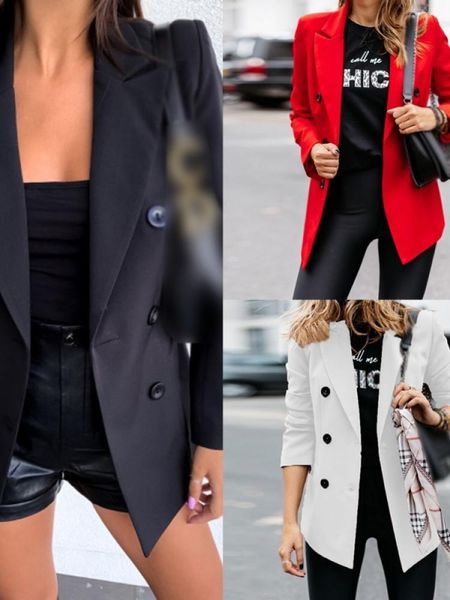 women's suits & blazers european and american style summer urban casual suit leader sleeves double-breasted cardigan ladies slim small, White;black
women's suits & blazers european and american style summer urban casual suit leader sleeves double-breasted cardigan ladies slim small, White;black