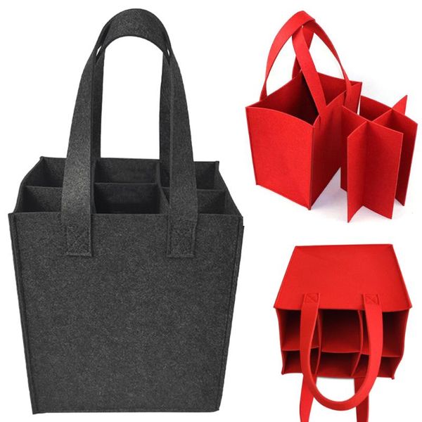gift wrap reusable felt bag wine holder beer bottle shopping tote carrier with 6 grids divider washable camping package gifts
gift wrap reusable felt bag wine holder beer bottle shopping tote carrier with 6 grids divider washable camping package gifts