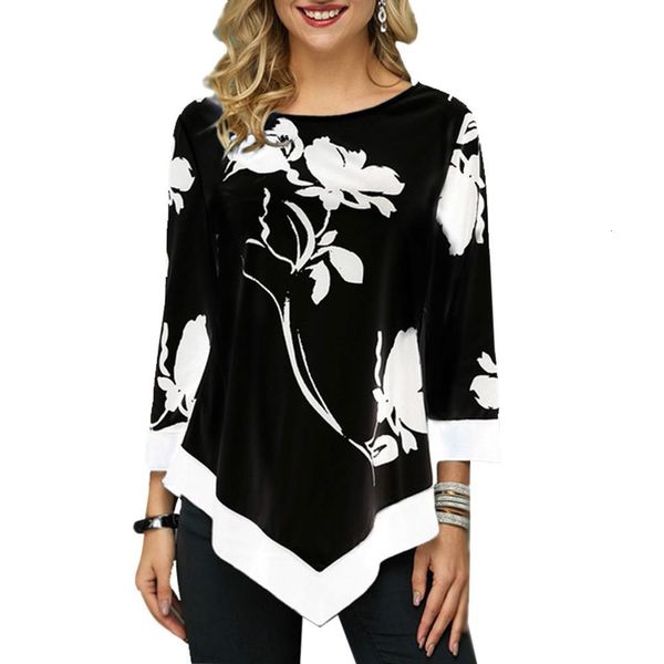 2021 new autumn arrival womens fashion round neck shirt long sleeved shirt women print irregular hem tunic casual top, White
2021 new autumn arrival womens fashion round neck shirt long sleeved shirt women print irregular hem tunic casual top, White