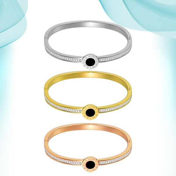 bangle stainless steel bracelets double row diamond half circle black roman numeral bracelet mud stone all-match titanium hand bangles
bangle stainless steel bracelets double row diamond half circle black roman numeral bracelet mud stone all-match titanium hand bangles