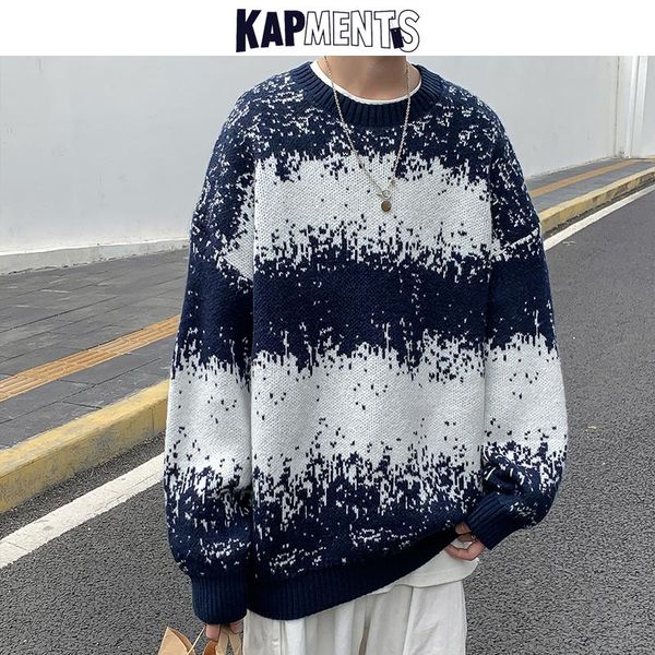 men's sweaters kapments men tie dye winter knitted sweater 2021 mens cotton warm harajuku pullovers male japanese streetwear hip hop, White;black
men's sweaters kapments men tie dye winter knitted sweater 2021 mens cotton warm harajuku pullovers male japanese streetwear hip hop, White;black