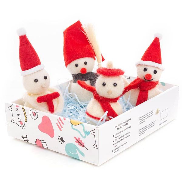 cat toys pet toy suit natural mint wool ball felt snowman gift box
cat toys pet toy suit natural mint wool ball felt snowman gift box