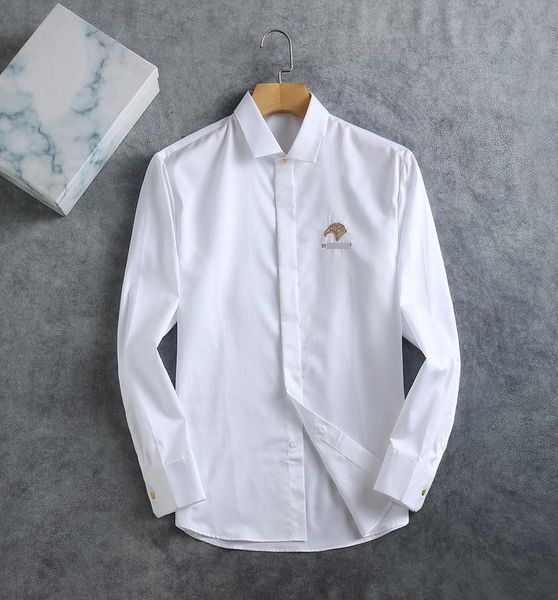 men's casual shirts shirt cotton long-sleeved 2021 business fashion embroidery european size 38-42 breathable high-quality, White;black
men's casual shirts shirt cotton long-sleeved 2021 business fashion embroidery european size 38-42 breathable high-quality, White;black