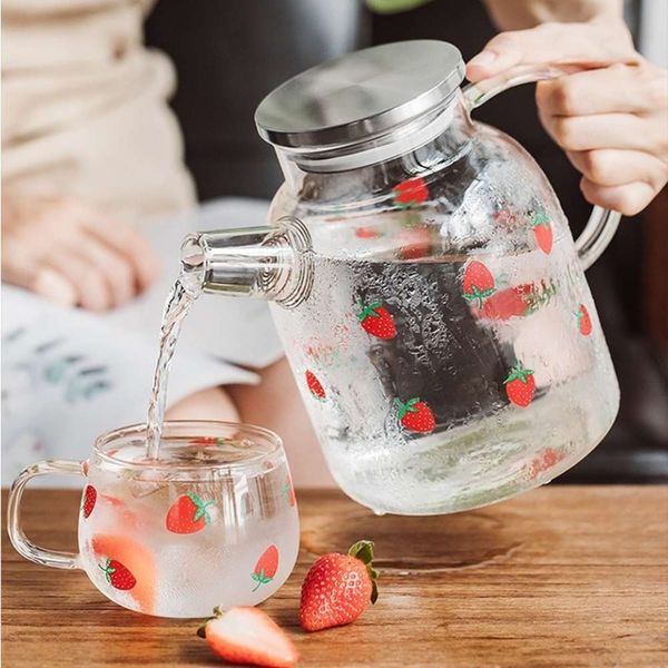 creative strawberry glass water pot large capacity water bottle explosion proof water cup coffee mug tea cup for home office
creative strawberry glass water pot large capacity water bottle explosion proof water cup coffee mug tea cup for home office