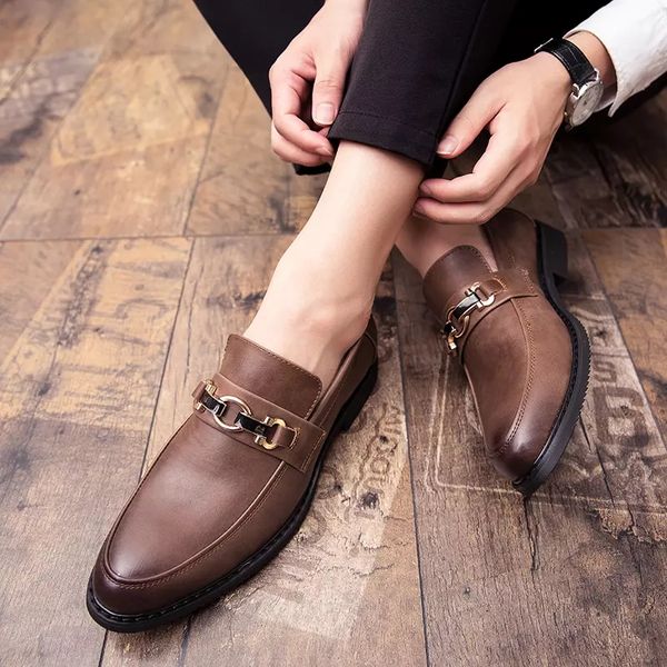 mens high-end pu black round head metal decoration low heel comfortable fashion casual light luxury all-match loafers xm287
mens high-end pu black round head metal decoration low heel comfortable fashion casual light luxury all-match loafers xm287